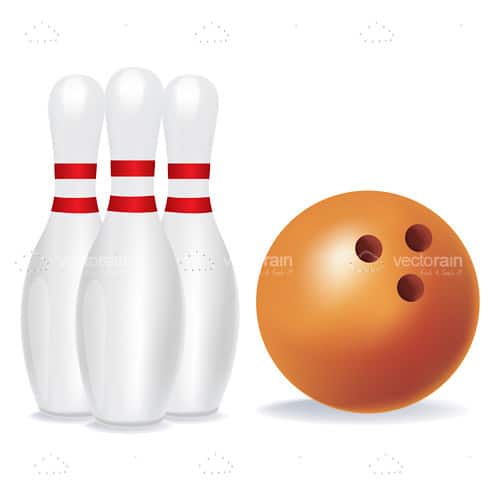 Bowling Ball and Pins